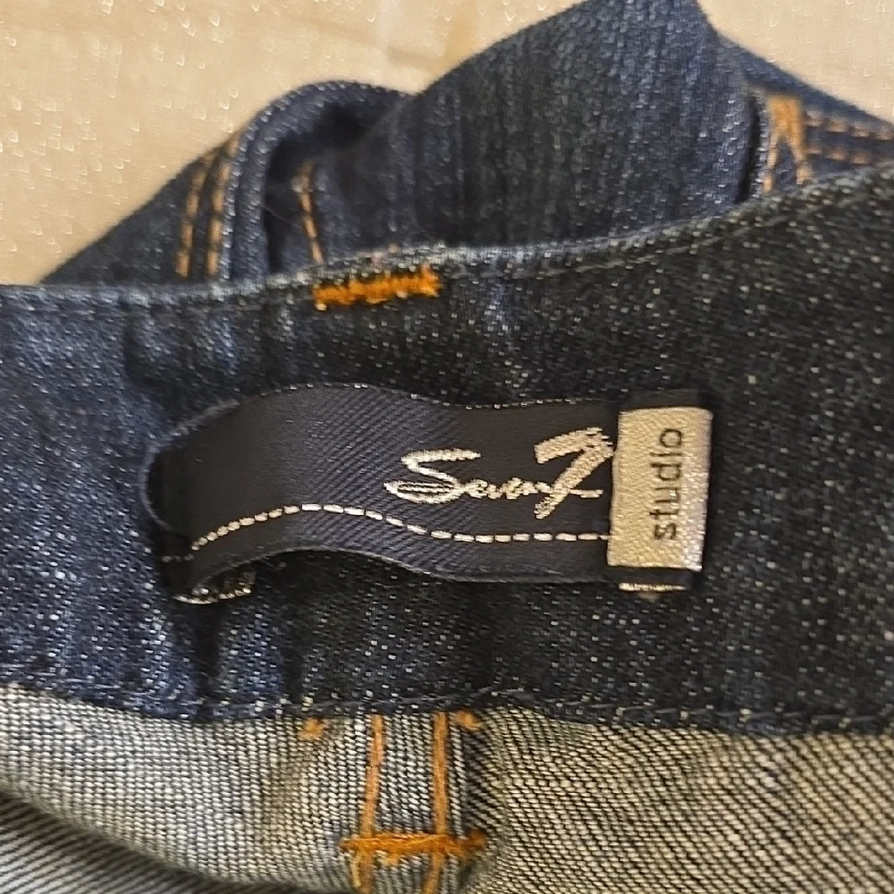 Seven7 Blue Straight Leg Jeans Classic Denim - Picture 2 of 12